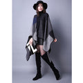 Women's Fall-Winter Ethnic Versatile Slit Plaid Shawl + Cape 2026 - Red