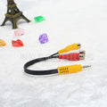 Factory direct sales 3.5 to 1/3 audio cable, 3.5 male to 3 Lotus female short cable, 3.5 to 3 RCA video cable