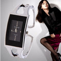 Export Fashionable Bangle Watch Cross-Border New Rhinestone Hand Watch Square Dial Unisex New Trendy Guy Women Watch
