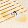 New Fashionable No Rx Goggles Anti-Blue Clip-On Glasses Plano Phone Use Electric Brain Glasses Clip-On