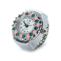 Fashion ring electronic watch, flip-up male and female couple ring watch, ten yuan store street stall new product