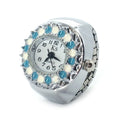Fashion ring electronic watch, flip-up male and female couple ring watch, ten yuan store street stall new product