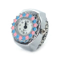 Fashion ring electronic watch, flip-up male and female couple ring watch, ten yuan store street stall new product