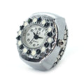 Fashion ring electronic watch, flip-up male and female couple ring watch, ten yuan store street stall new product