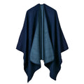 Women's Fall-Winter Ethnic Versatile Slit Plaid Shawl + Cape 2026 - Red