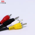 1 meter one minute three av cable 3.5mm revolution 3RCA lotus cable set-top box audio video cable audio