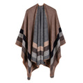Women's Fall-Winter Ethnic Versatile Slit Plaid Shawl + Cape 2026 - Red