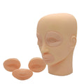 Silicone 3D Microblading Practice Head - Eyebrow & Lip Training Model for Beginners