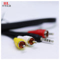 1 meter one minute three av cable 3.5mm revolution 3RCA lotus cable set-top box audio video cable audio