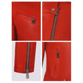 Women's Minimal Lapel Collar Cropped Belt Jacket 2026 | Trendy Jacket - Red