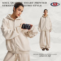 Men's Fall/Winter 430G Zip Fleece-Lined Thick Thermal Hoodie