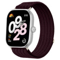 Fits Huawei Xiaomi Samsung Apple Red Beige Cloud Feel 5 Band Breathable Woven Nylon Velcro Watch Band