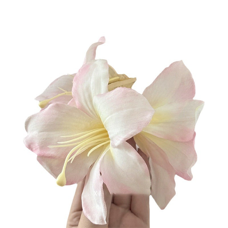 Realistic Lily Flower Hair Claw Clip - view 5