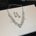 Pad Lira Ni Sea Wave Cutout Geometric Lace Trim Jewelry Set Imperial Breeze Banquet Necklace Light Luxury Niche Necklace