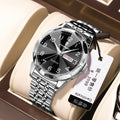 Swiss Brand Mens Watch Luxury Waterproof Pair Date New Quartz Watch Live Export Bestseller Drop Ship