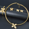 Overseas Droid Butterfly New Premium Rhinestone Flower Bead Collar Western Fashionable Banquet Party Rhinestone Accessory Women