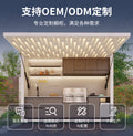 Outdoor kitchen mobile home electric courtyard garden camping outdoor operation table with storage grill integrated