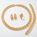 Africa Women Heart Spliced Jewelry Set India Ni Day Profit Asia Middle East Dubai Necklace Bracelet Set Earrings Ring