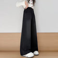 Girls' Straight-Leg Jeans with Bow Detail - Fleece Lined