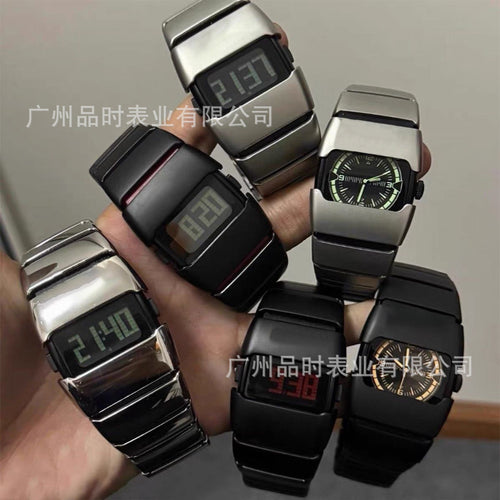 Export Cross-Border Hit Watch Unisex American Trendy Waterproof Premium Personality Punk Breeze Vintage Quartz Watch