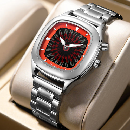 Y2K Year Retro Trendy Motion State Lightning Pair Display Mens Watch Overseas Streetwear Original Niche Waterproof Quartz Watch