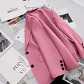 Women's Fall Casual Elegant Blazer + Top 2026 | Casual Blouse - Ginger Yellow