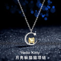 3 Beauty Kitty Star Month Clavicle Chain Cute Pendant Gift for Her Birthday Gift Necklace