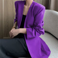 Women's Spring Korean Casual Blazer 2026 - Coffee
