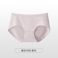 60支精梳棉少女士内裤女纯棉桑蚕丝裆无痕夏中腰三角短裤透气抗菌