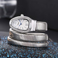 2024 New Snake Shape Bangle Watch Cross-Border Export Bestseller Factory Wholesale Women Bangle Watch Quartz Watch