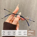 Beesfen 28165Y Ultra-Light Pure Titanium Rimless Glasses Anti-Blue With Rx Glasses Frame Cinnabar Sun Glasses Wholesale