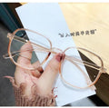 Influencer Prescription Glasses Large Trendy Big Frame Anti-Blue Plano Overseas Style of Finish Item Square Frame Prescription Sunglasses