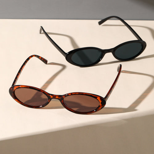 New Small-Frame Women Sunglasses Western Retro Teardrop Shape Women Sunglasses Premium Fruit Freeze Color Sun-Proof Sunglasses