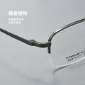 Beesfen New S6506 Cinnabar Sun Glasses Prescription With Rx Anti-Blue Ultra-Light Half Titanium Glasses Frame Wholesale