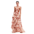 Multi-Layer Ruffle Butterfly Maxi Dress - Fashion Long Dress for Summer Women