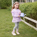 Girls' Cartoon Print Hoodie 2-Piece Set