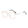 Si Pattern Gold Silk Glasses Men Face-Slimming Metal Fine Frame Photochromic Plano ins Stylish Prescription Glasses Frame