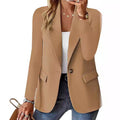 Women's Fall Long Sleeve Blazer + Cardigan 2026 | Layered Cardigan - Rose Red