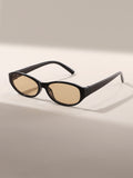 Oval Round Women Hot Girl y2k Trendy New Import Sunglasses Face-Slimming Driving Vacation Sunglasses