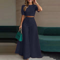 Spring Casual Fashion Pants + Top 2-Piece Set
