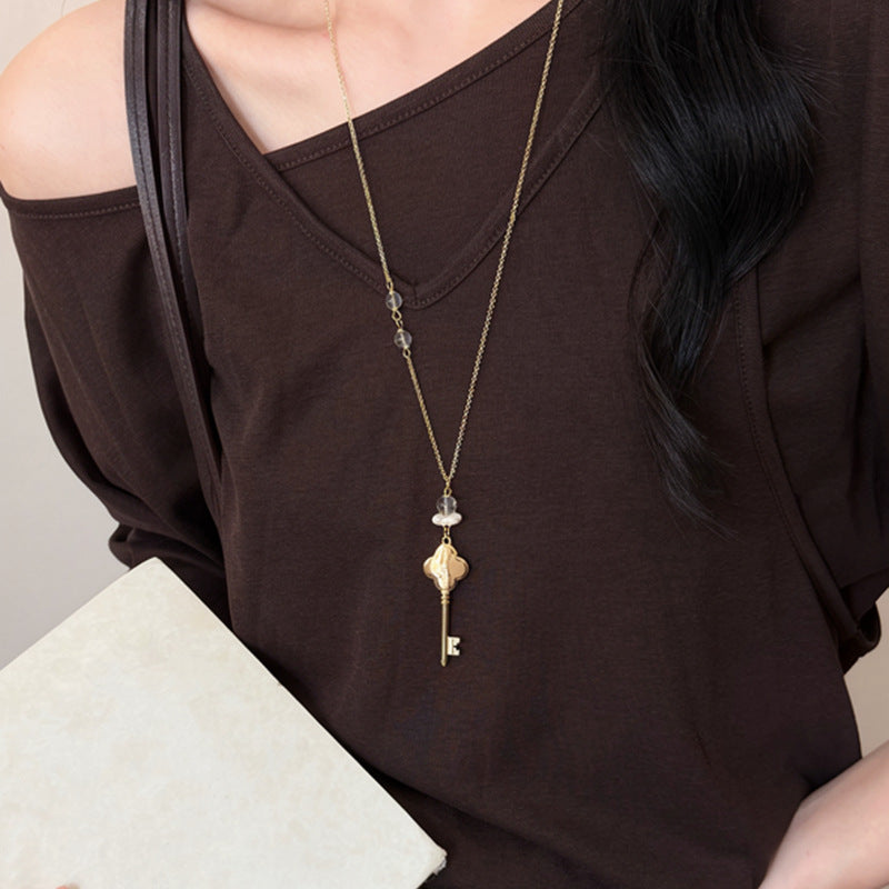 Korean Key Pendant Necklace - view 6