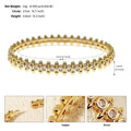 New Four Leaf Clover Heart Snake Chain Cubic Zirconia Fashionable Personality Versatile Rivet Bangle Women Light Luxury Premium Hand Jewelry