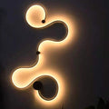 Postmodern minimalist wall lamp Nordic creative led bedroom home bedside decoration indoor wall lamp living room