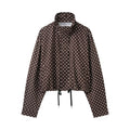 foreign trade women's clothing 2025 autumn european and american style polka dot jacket + polka dot