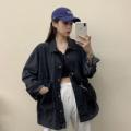 Women's Fall Korean Retro Loose Jacket + Top 2026 | Trendy Jacket - Blue