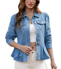 Women's Workwear Casual Puff Sleeve Jacket + Top 2026 | Trendy Jacket - Green