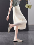Summer Fashion Elegant High Waist Straight Leg Skirt