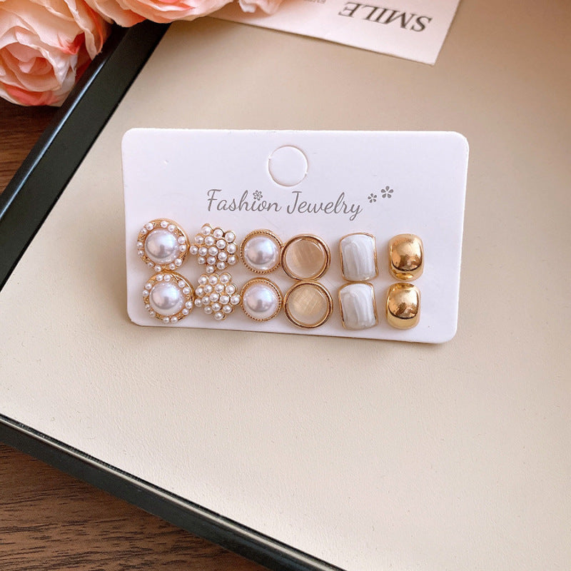 Freshwater Pearl Minimalist Stud Earrings - view 6