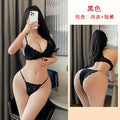 网红风情趣内衣三点文胸内裤套装性感蕾丝透视激情睡衣批发0287