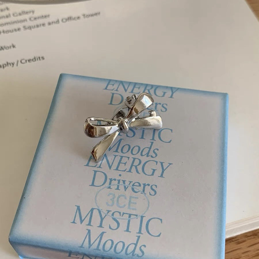 Korean Metal Bow Mini Hair Clip - view 7